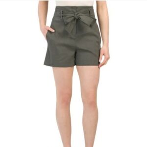 Theory linen blend shorts